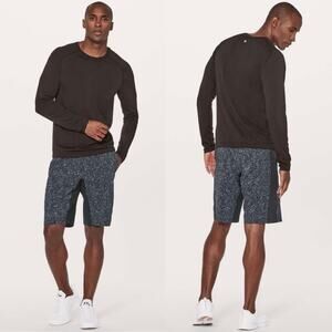 Lululemon T.H.E. Short *Linerless 11" Inked Light Cast Black sz Large